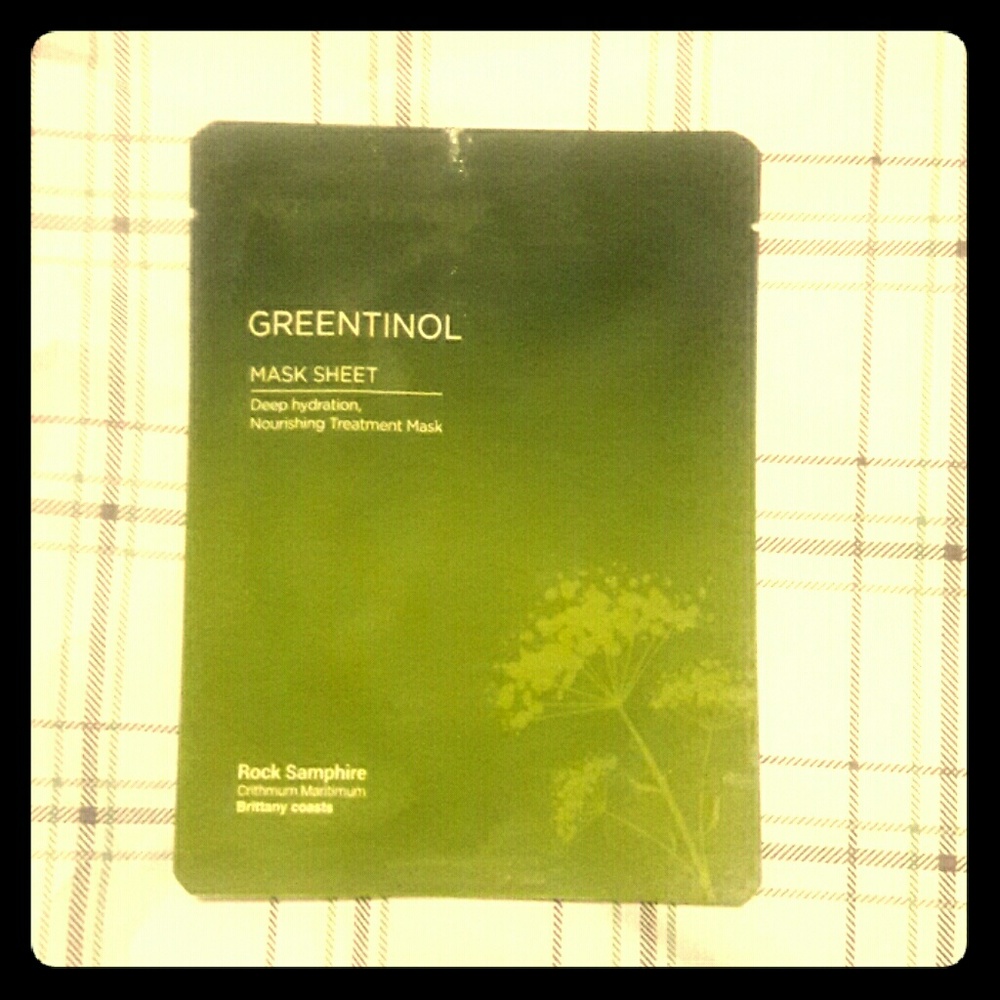 Greentinol mask sheet